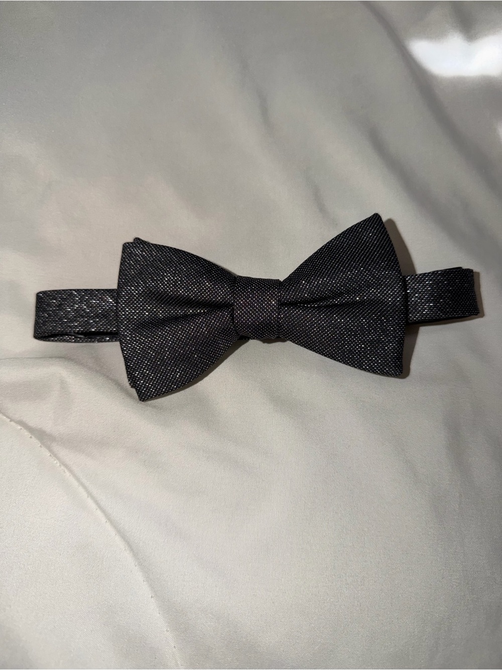 Alfani Black and silver Textured Bow Tie
